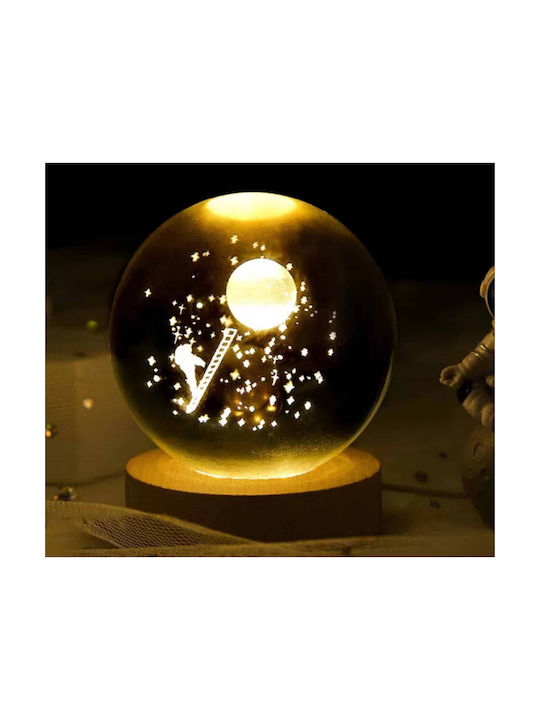 Kinder Dekorative Lampe Universum Weiß 6x7.5cm