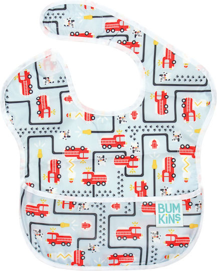 Bumkins Waterproof Bib Plastic with Hoop & Loop Fastener & Pocket Multicolored for 6 m+