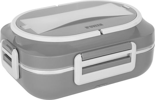 N'Oveen Elektrischer Lunchbox Kunststoff Isolierte Lunchbox Dunkelgrau 1lt