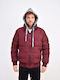 Winter Jacket Puffer Burgundy