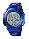 Skmei 1258 Digital Men's Watch 50mm Battery with Rubber Strap Purple/Blue