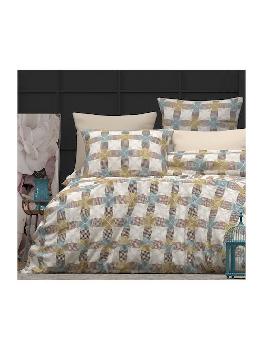 MayHome Semi Double Duvet Cover Set with Pillowcases 180x240