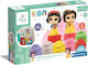 Baby Clementoni Building Blocks Snow White & Belle For 10+ Months 6 Pieces