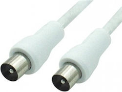 Comp Cablu Antenă Coax male - Coax male White 1.5m (02.006.0062)