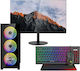 Vengeance Edge-V6 Desktop PC (Ryzen 5-4500/16GB DDR4/512GB SSD/Radeon RX 6400/No OS) και Οθόνη Dahua 22'' LM22-A200