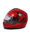 Autoline V190 Full Face Helmet Red