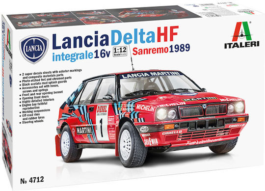 Italeri Lancia Lancia Delta Hf Integrale Modeling Figure Car in Scale 1:12
