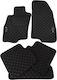 3Lines Set of Front and Rear Mats 5pcs for Alfa Romeo Mito Black