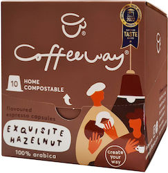 Coffeeway Κάψουλες Espresso Hazelnut Coffeeway (10 τεμ)