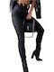 Damen Stoff Hose Black