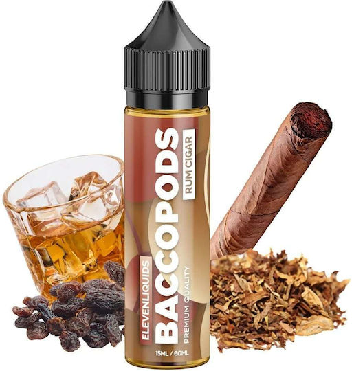 Eleven Liquids Flavor Shot Baccopods 15ml/60ml 1τμχ Rum Cigar