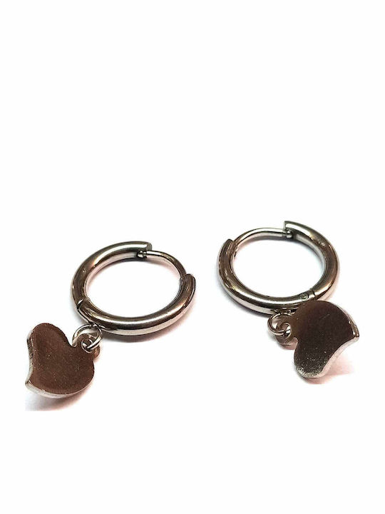 Amalfi Accessories Kinder Ohrringe Herzen aus Stahl