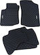 3Lines Set of Front and Rear Mats 5pcs for Peugeot 108 Black