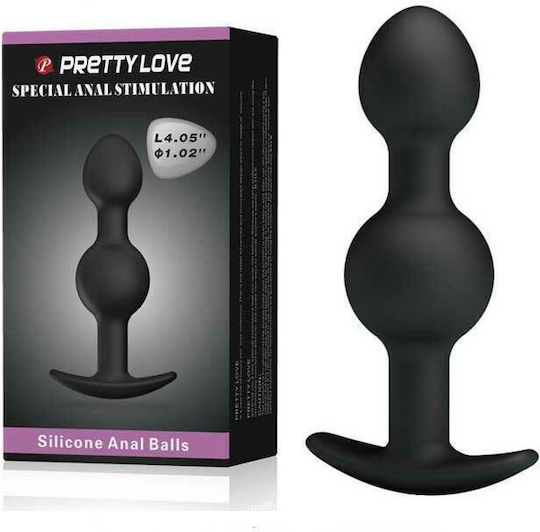Pretty Love Special Anal Stimulation Πρωκτικές Μπίλιες Μαύρες 10.3cm