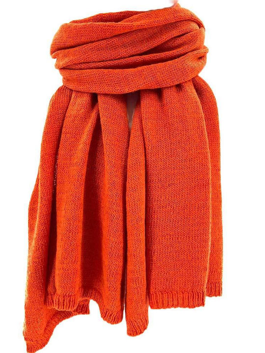 Paperinos Women's Knitted Scarf Orange