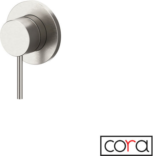 Cora за душ кабина 1 Изход Inox Сребрист