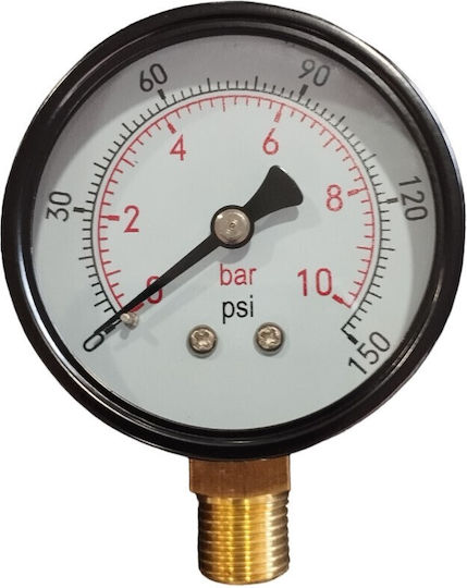 30100.0010 Μανόμετρο 10 Bar 1/4''