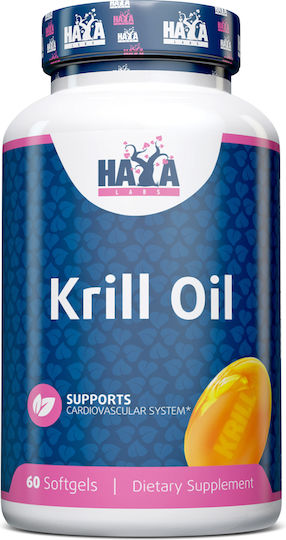 Haya Labs Krill Oil 500mg 60 μαλακές κάψουλες