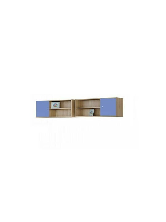 Kids Wooden Shelf Beige 200x30x41.2cm