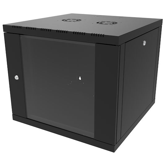 Canovate Επιτοίχια Καμπίνα Rack 12U 60x60cm Μαύρο WS3O-9-1266A