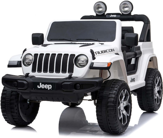 Jeep Wrangler Rubicon Διθέσιο με Τηλεκοντρόλ Licensed 12 Volt Λευκό για 2+ Ετών