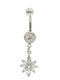 Touch Belly Button Piercing in Steel Silver