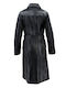Leather Women's Black Coat