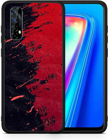 Smartfits Red Paint Back Cover Κόκκινο (Realme 7)