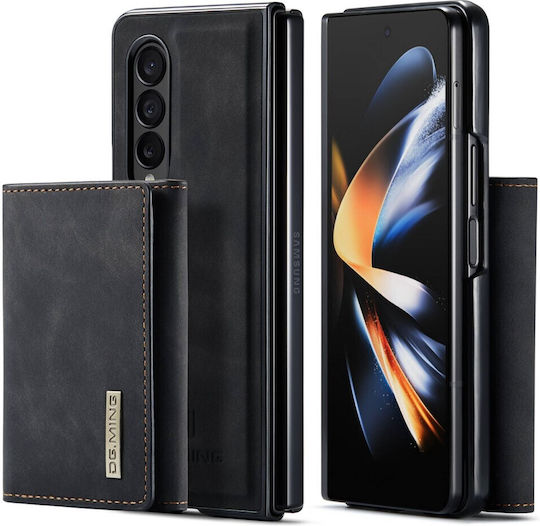 DG.MING M1 Wallet Δερματίνης / Σιλικόνης Μαύρο (Galaxy Z Fold4)