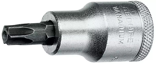 Gedore Bit-Stecknuss mit Torx-Bit und Antriebsvierkant 1/2'' Größe T25 1Stück