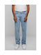 Heavy Ounce Herren Jeanshosen Lose Gerade Passform Hellblau