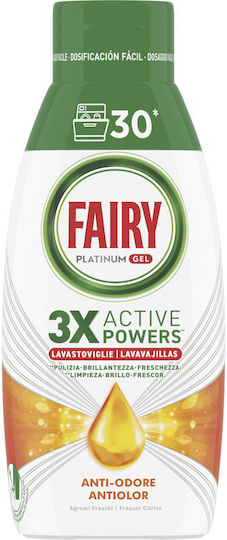 Fairy Platinum Dishwasher Gel Detergent 600ml