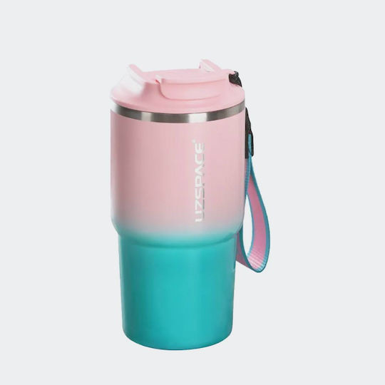 Uzspace Ποτήρι Θερμός Ανοξείδωτο 580ml Πολύχρωμο