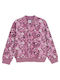 Kinderstrickjacke Baumwolle Lila