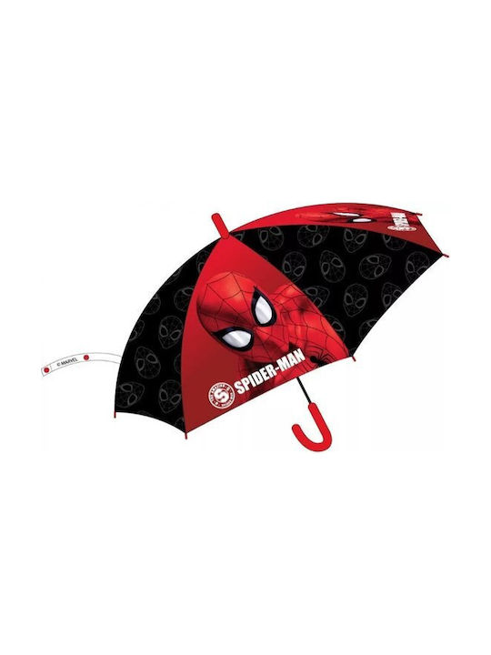 Spiderman Kinder Regenschirm Gebogener Handgriff Rot mit Durchmesser 43.5cm.
