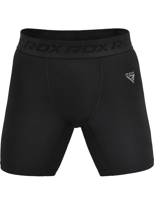 RDX Herren Thermo Shorts Kompression Schwarz