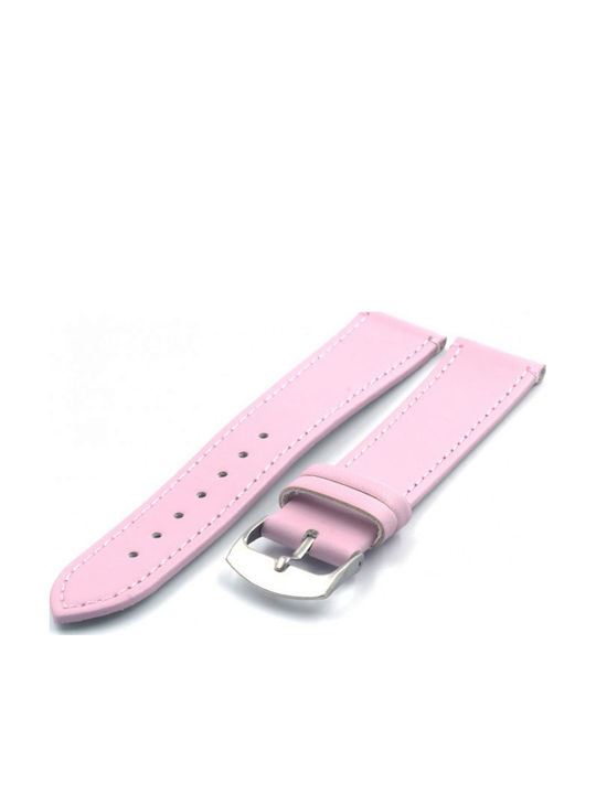 Diloy Straps Lederriemen Rosa 22mm
