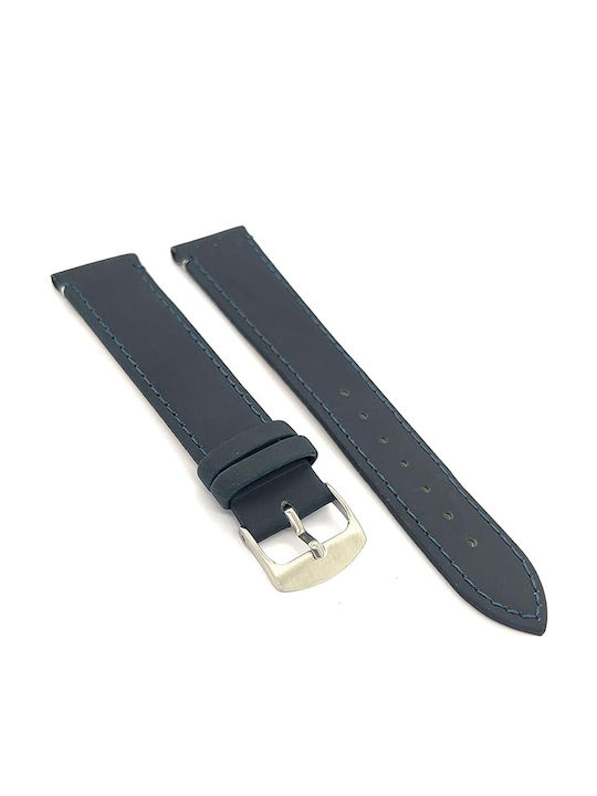 Diloy Straps Lederriemen Blau 16mm