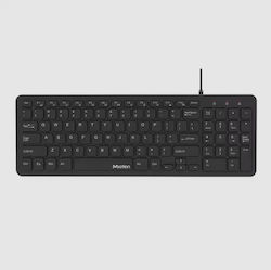 Meetion MT-K410 Nur Tastatur Englisch US Braun