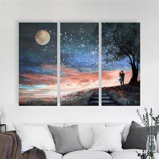 I-gallery Threefold Painting on Canvas 70x50cm