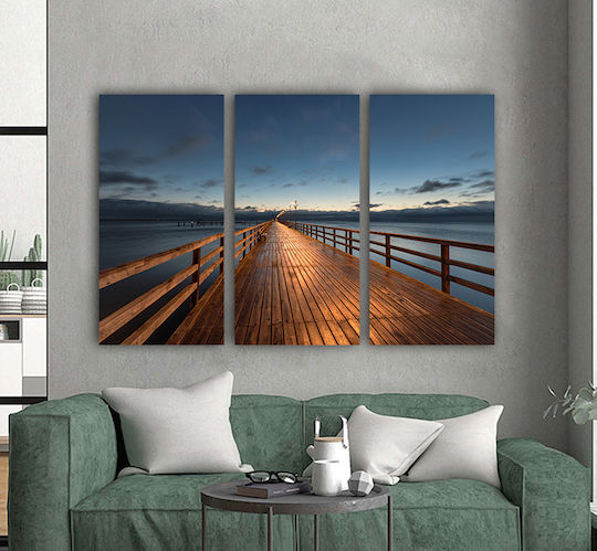 I-gallery Τρίπτυχος Πίνακας σε Καμβά 70x50cm