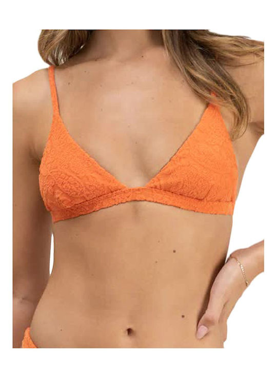 Rhythm Triangle Bikini Top Dusty Orange