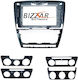 Bizzar DIN Fascia Panels 2 Din Compatible with Screen 10" for Skoda Octavia