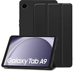 Tech-Protect Smartcase Flip Cover Μαύρο (Galaxy Tab A9 8.7 X110 / X115)