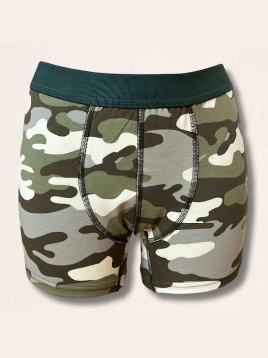 Men's Boxer Green. Camo