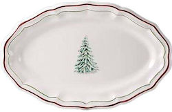 Noel Platter with Christmas Trees