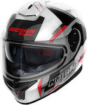 Nolan Wanted 74 Black/White/Red Cască de motocicletă Full Face ECE 22.06 1520gr