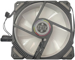 Lovingcool Case Fan 120mm με Χωρίς Led Φωτισμό και Σύνδεση 2-Pin Γκρι