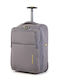 Mandarina Duck Smile And Go Cabin Fabric Gray Suitcase With 4 Wheels Height 52cm