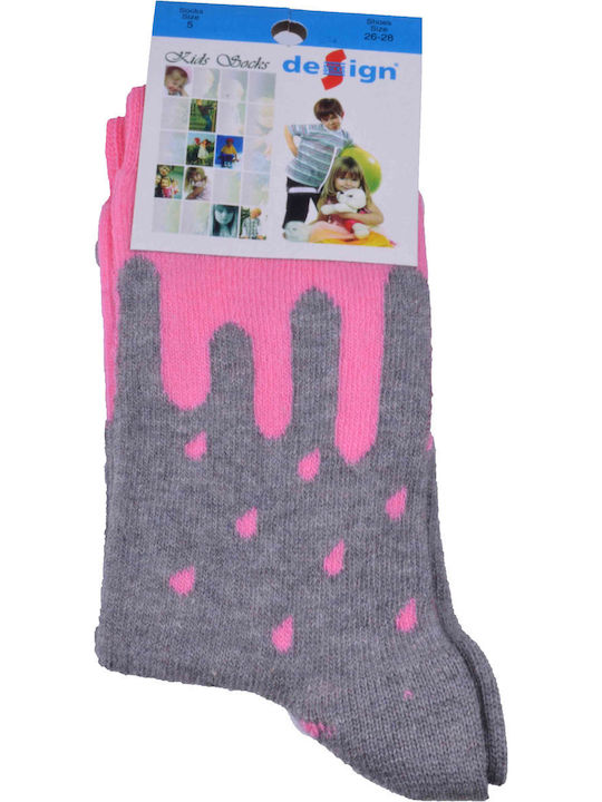 Design Socks Kinderstrümpfe Γκρι